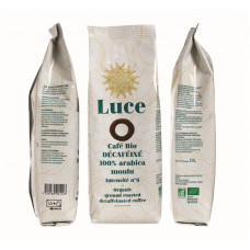 Кофе молотый без кофеина 100% АРАБИКА 250г, органический Luce Италия
