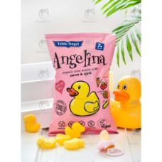 Кукурузные снеки Angelina "Морковь и яблоко" органические, 30 г