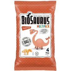 Кукурузные снеки Biosaurus с кетчупом органические, 4x15 г