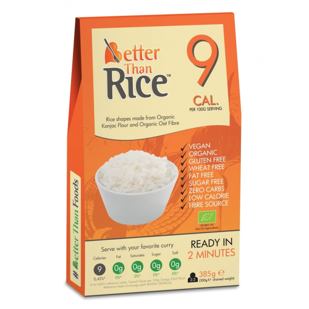 Макаронные изделия в форме гранул из муки коньяку Better Than Rice органические, 385 г