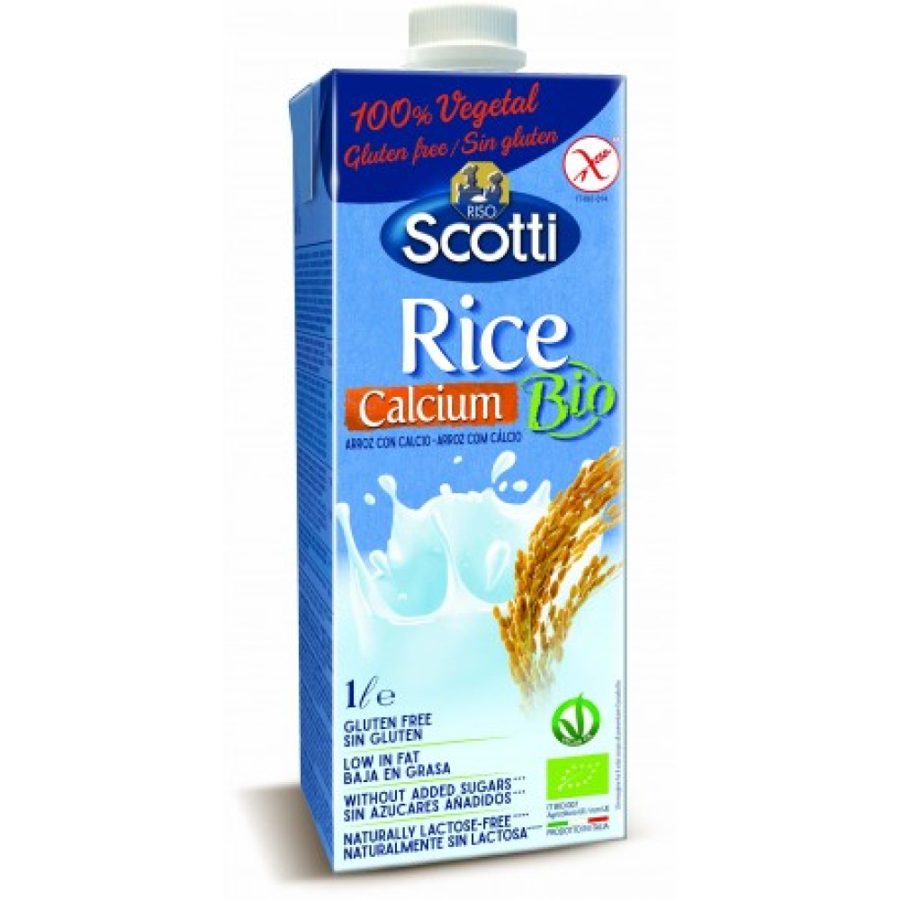 Напій рисовий з кальцієм органічний Riso Scotti, 1 л
