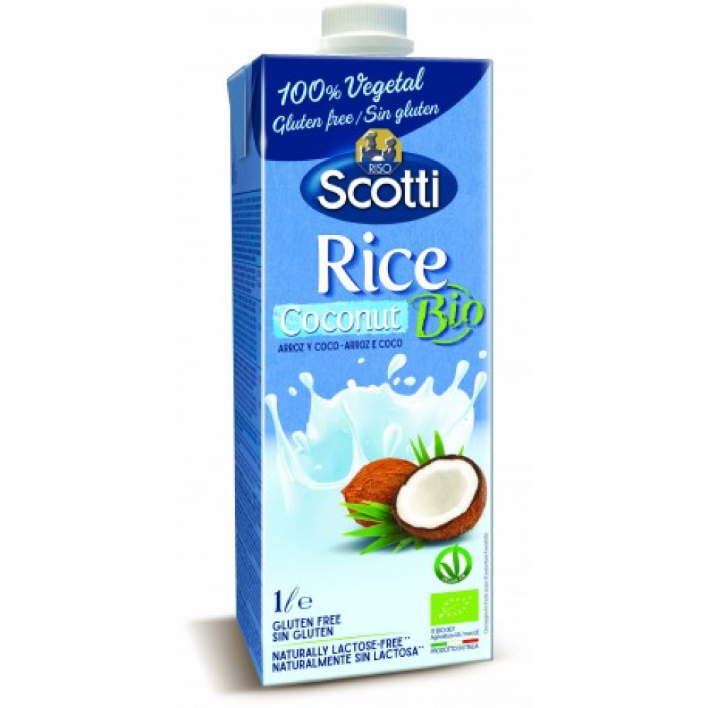 Напій рисовий з кокосом органічний Riso Scotti, 1 л