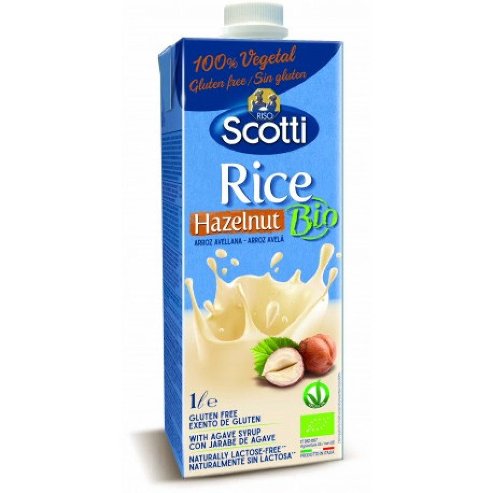 Напій рисовий з лісовим горіхом органічний Riso Scotti, 1 л