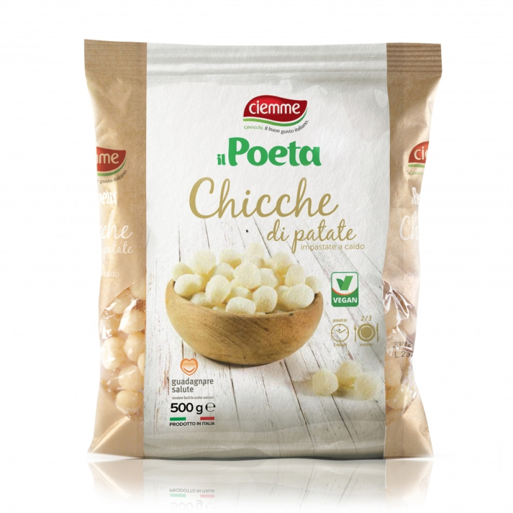 Ньокки картофельные CIEMME ALIMENTARI IL POETA классические мини веган 500 г