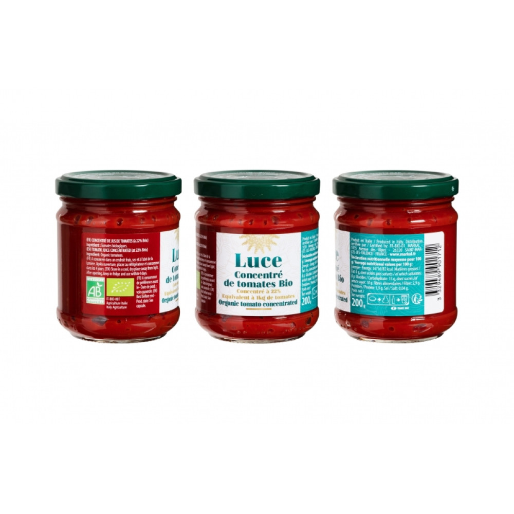 Паста томатная 22% 200г, органическая Luce Италия