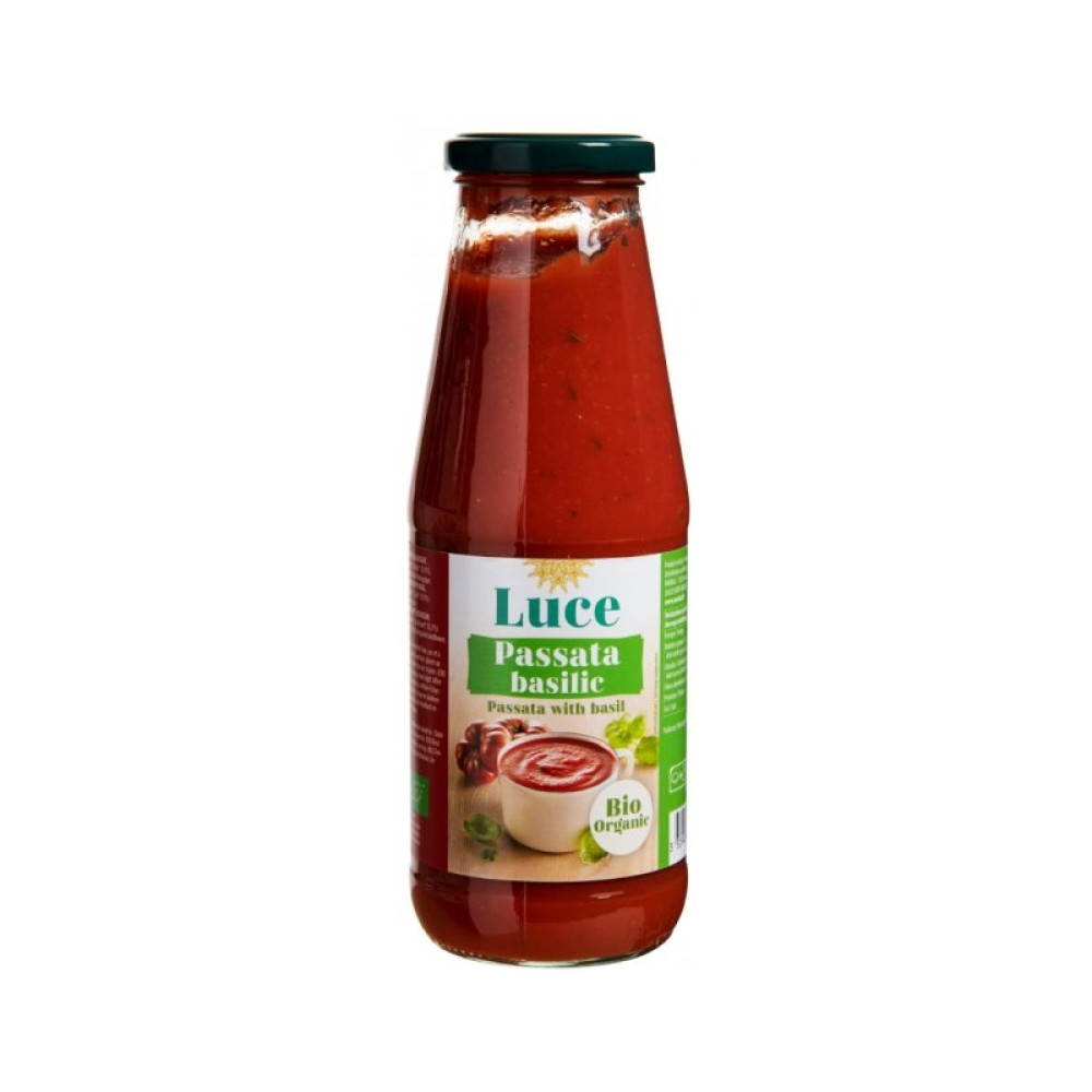 Пюре из томатов с базиликом 680 г, органическое Luce Італия