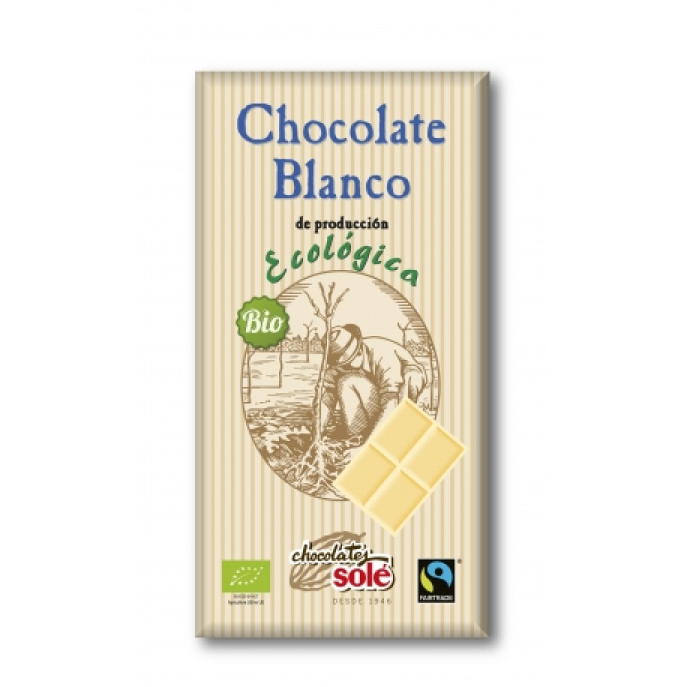 Шоколад білий Chocolates Solé органічний, 100 г