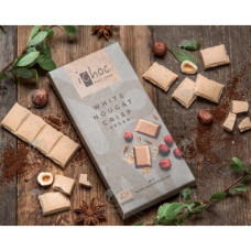 Шоколад белый iChoc White Nougat Crisp с нугой органический, 80 г