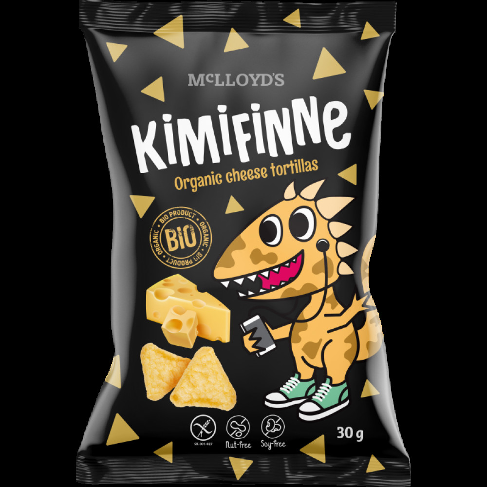 Снек кукурузный с сыром 30г органический Kimifinne Словакия