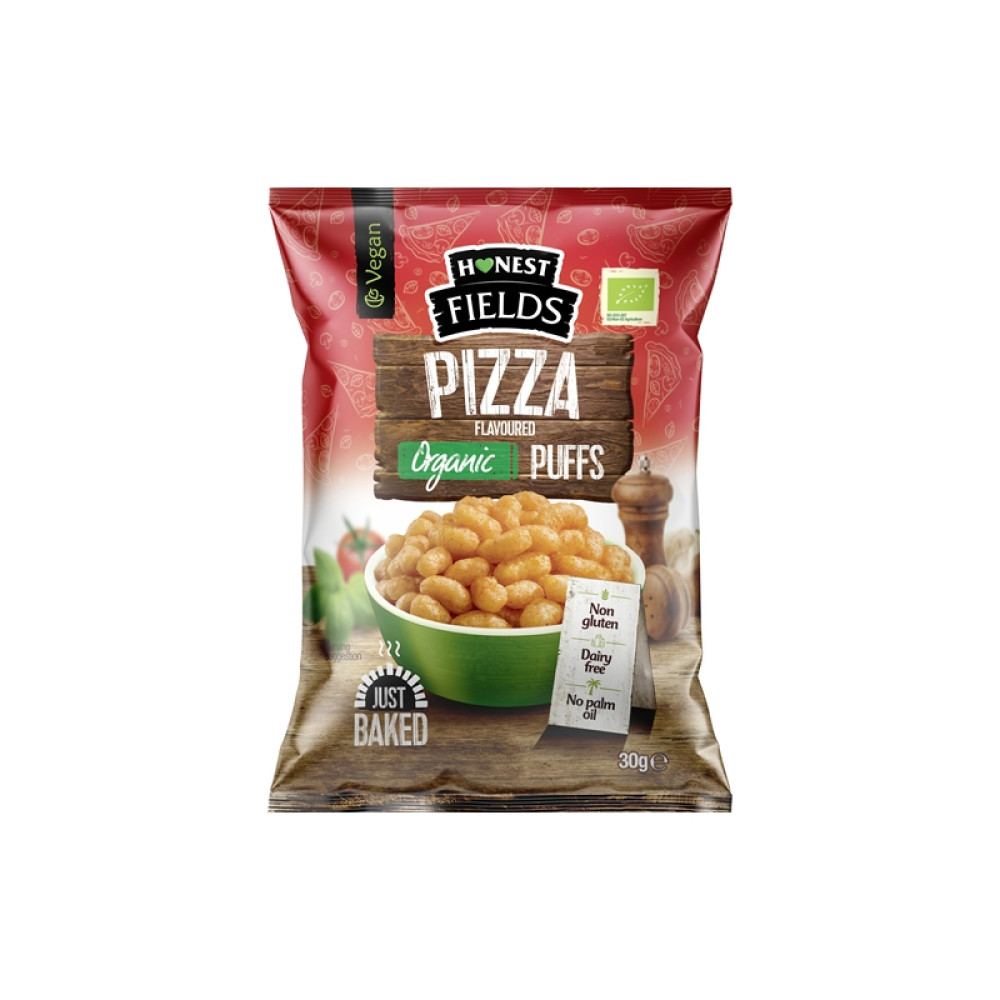 Снек кукурузный со вкусом пиццы органический 30г Honest Fields Румыния