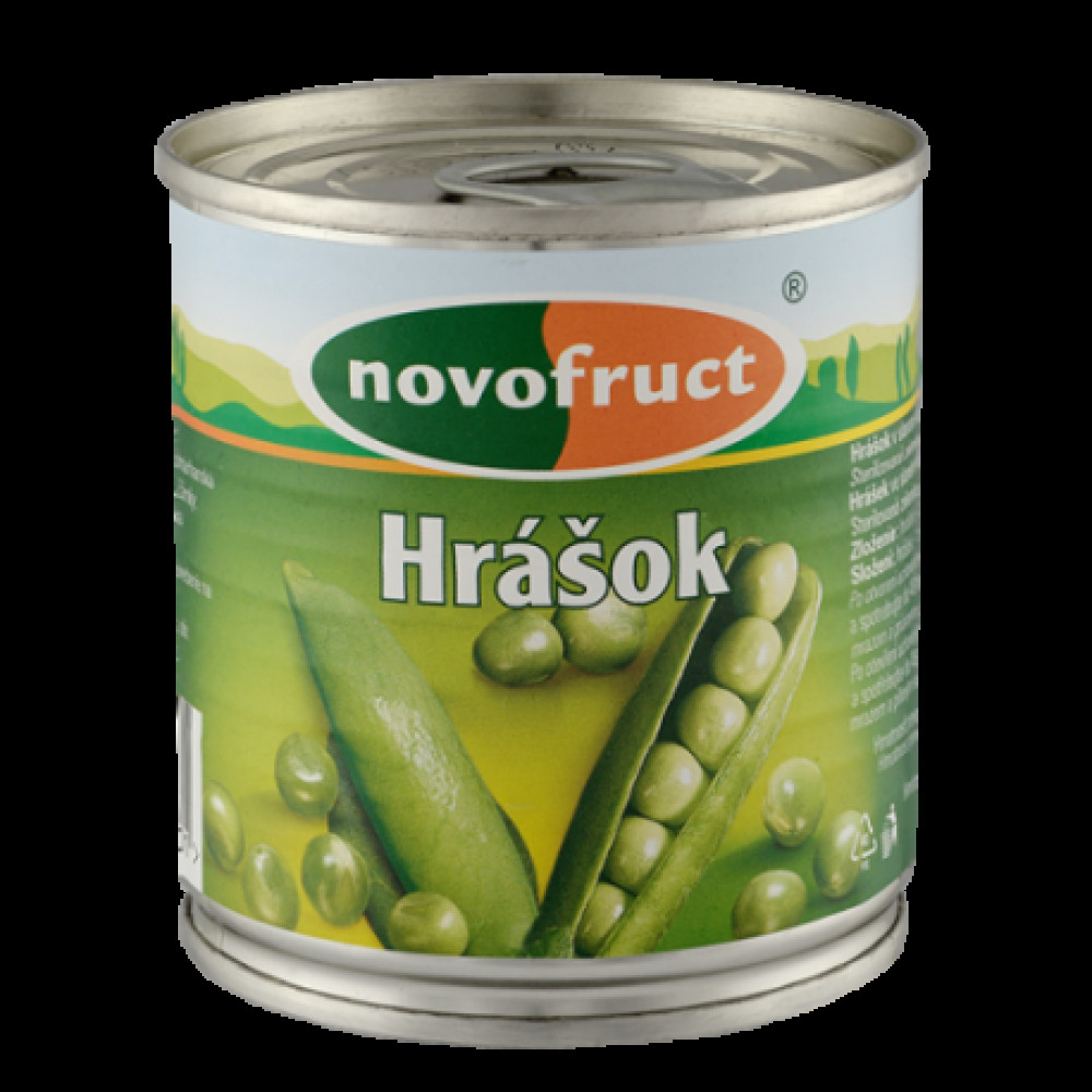 Зелёный горошек Novofruct стерилизованный, 200 г